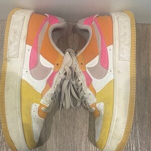 Nike Multicolor Sneakers with Pink and Orange